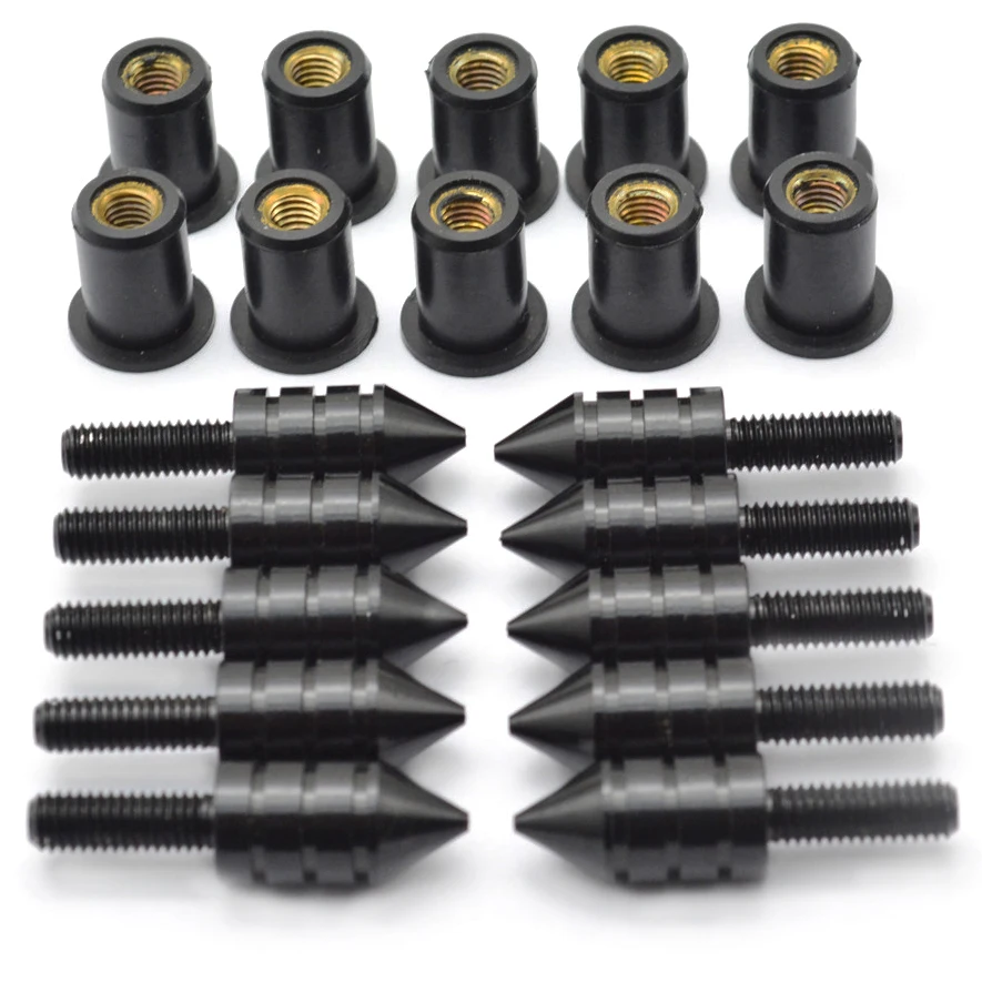 Комплект крепежных болтов и гаек для лобового стекла мотоцикла 5 мм honda cbr 1000 rr 2006