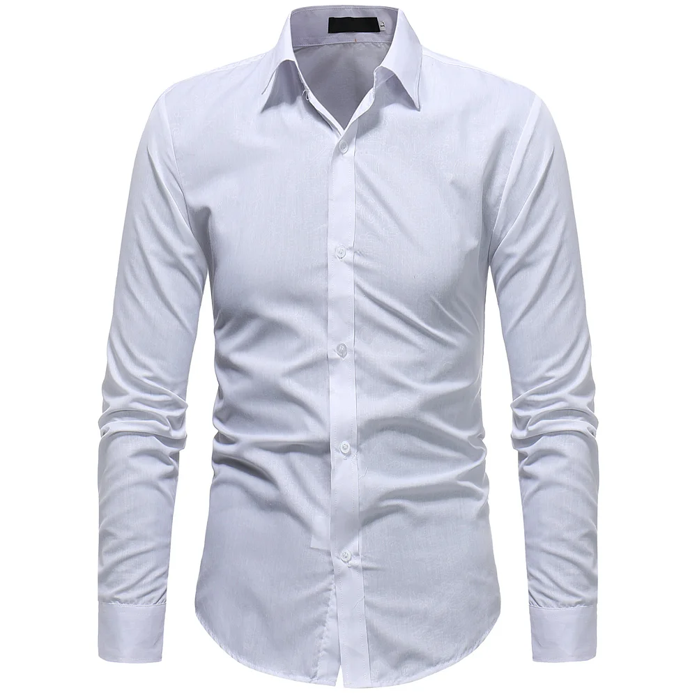 

New Fashion Men Shirt Long Sleeve Camisas Para Hombre Brand-clothing Shirt Men Casual Slim Fit Camisa Hombre Cool Men