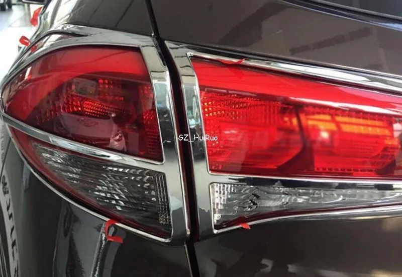 Для Hyundai Tucson Chrome ABS Хвост заднего света лампы ободок крышки 4 шт