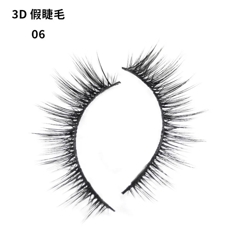 Накладные 3D ресницы имитация норки Европейский фонд натуральные толстые длинные