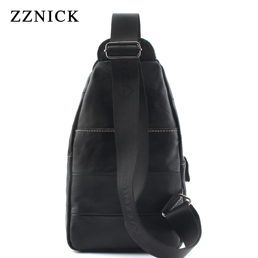 ZZNICK Новая модная сумка-Кроссбоди из натуральной кожи Мужская маленькая