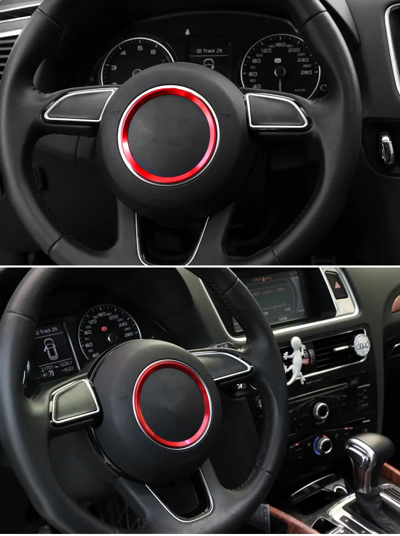 Алюминий сплав рулевого колеса автомобиля украшение кольцо Стикеры наклейки на