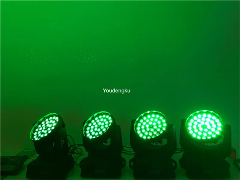 2 шт. 36x18 rgbwa uv 6 в 1 светодиодный светильник с движущейся головкой для мытья головы
