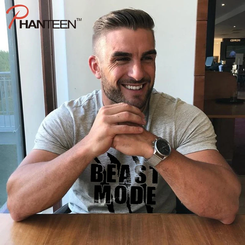 Beast Mode Bulking бренд Фитнес Мужская футболка 2019 Новый Бодибилдинг Мышцы сильная