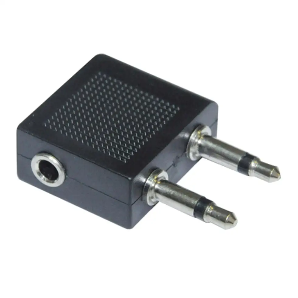 5x Новый черный самолет наушники 3 5 разъем двойной адаптер | Обустройство дома