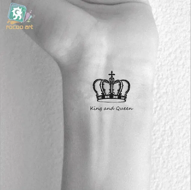 100 листов/лот Черная Корона Королевская корона и королева Мода Водонепроницаемый