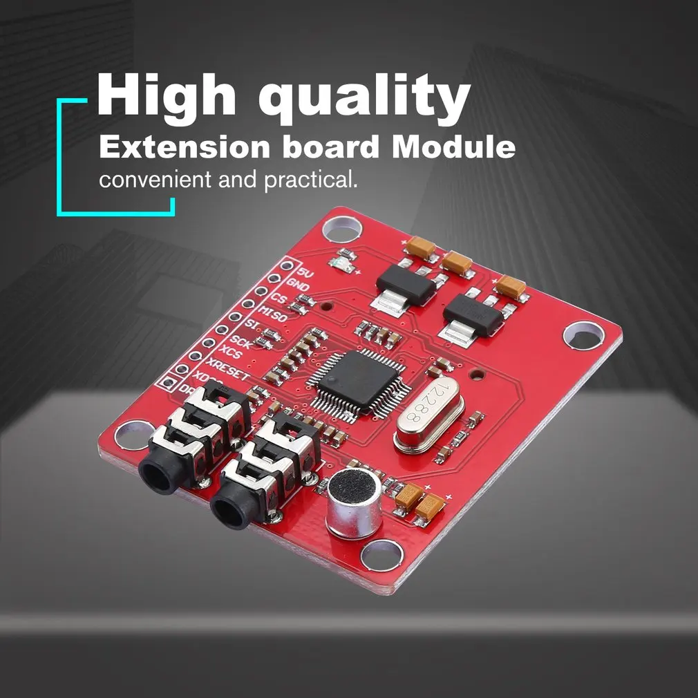 WAVGAT VS1053 MP3 Плата расширения, модуль для Arduino UNO Breakout Board с слотом для sd-карты Ogg Запись в реальном времени