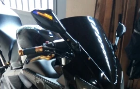 Мотоцикл Зеркало заднего вида Зеркала поворотники светодиодный света для HONDA VT1100