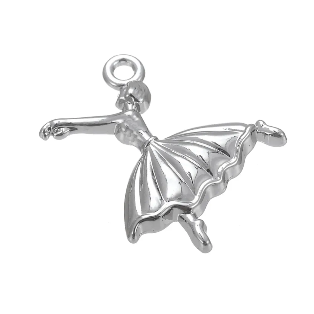 

Ballet Dancer Charm Rhodium plated