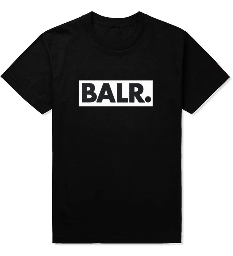 BALR футболка с буквенным принтом Женская свободная футболка с коротким рукавом и круглым вырезом Летняя женская футболка топы Camisetas Mujer