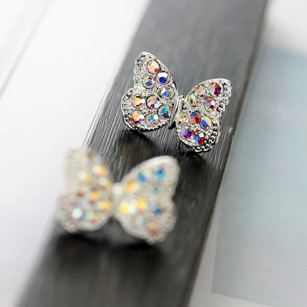 Серьги-гвоздики Neoglory с фианитами женские модные маленькие милые ювелирные