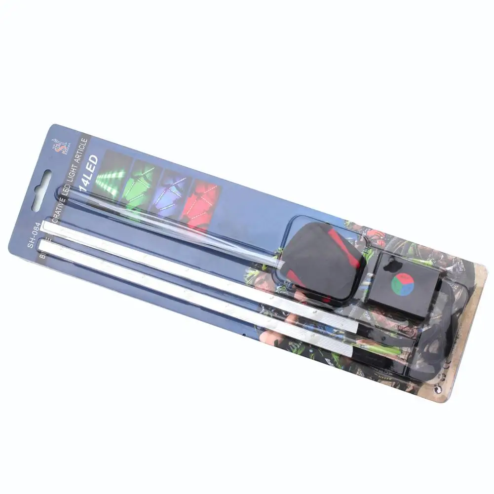 Bicycle LED Strip Lights Mountain Bike Riding Frame Wheel Spokes Decorative Warning Light Reflector Accessories | Спорт и