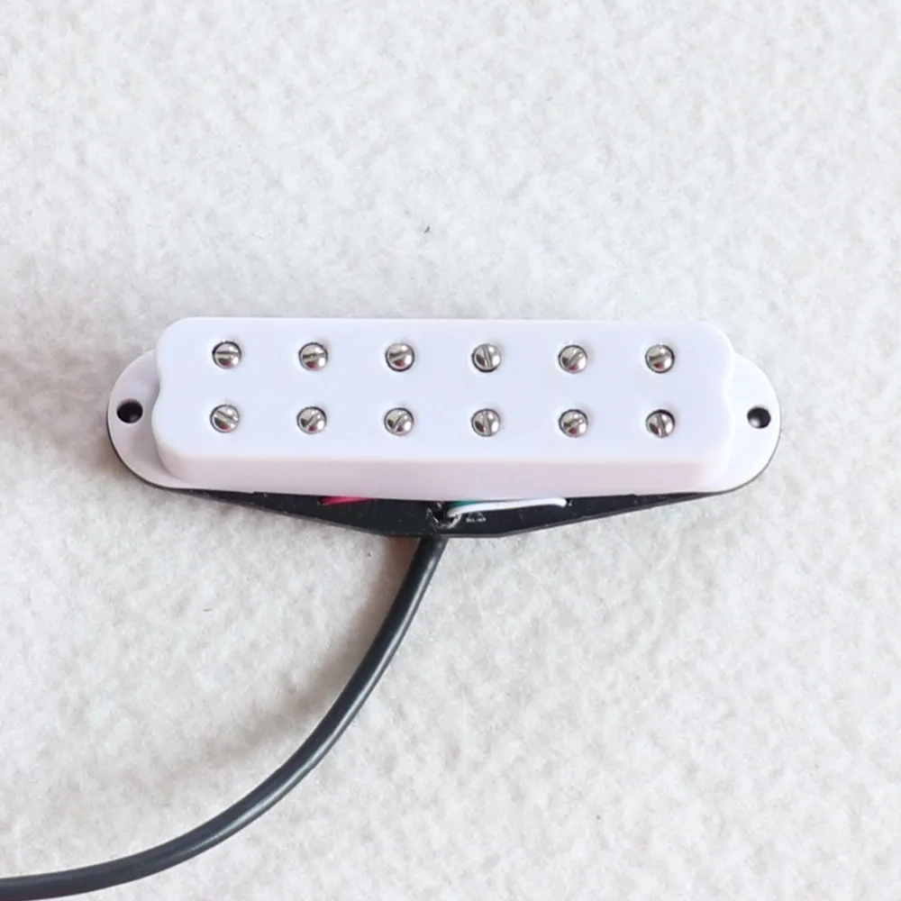 Запчасти для электрогитары черные/белые 12 шт. с винтовыми полюсами Alnico 5