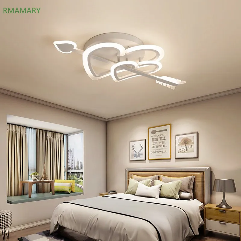Bedroom ceiling lamp Jane European modern 2019 new personality creative Cupid arrow room LED lights warm romantic light | Лампы и