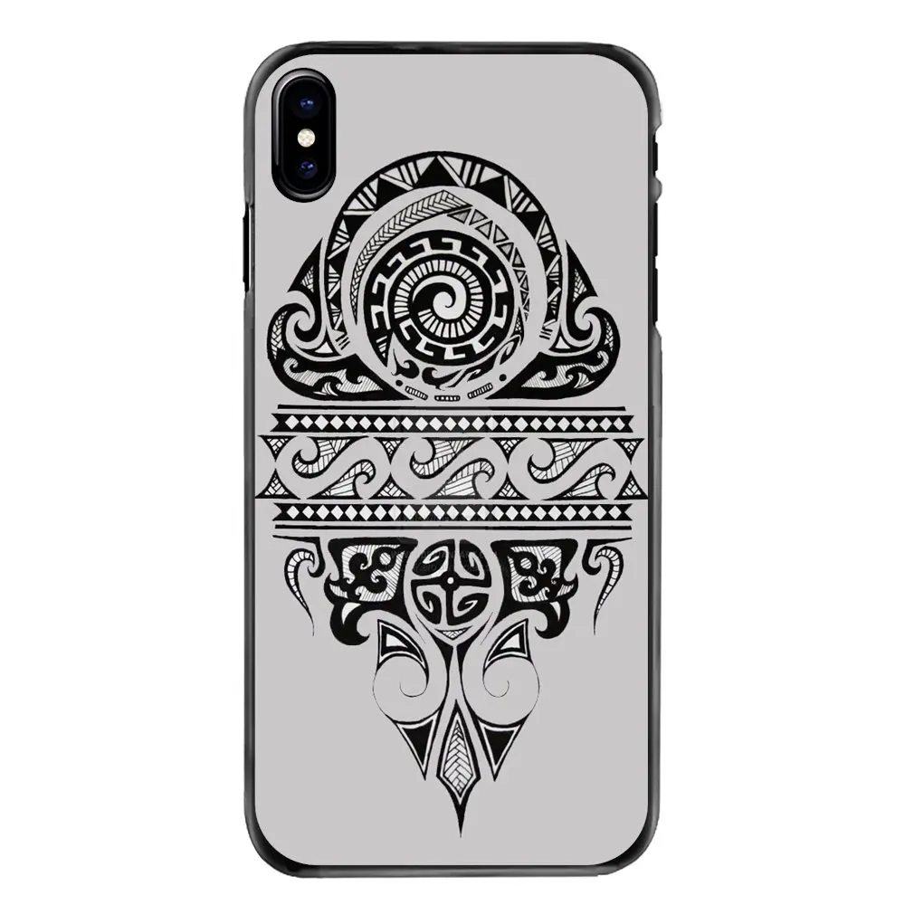 Полинезийский татуаж Samoan защитный чехол для телефона iPhone 4 4S 5 5S 5C SE 6 6S 7 8 Plus X XR XS Max