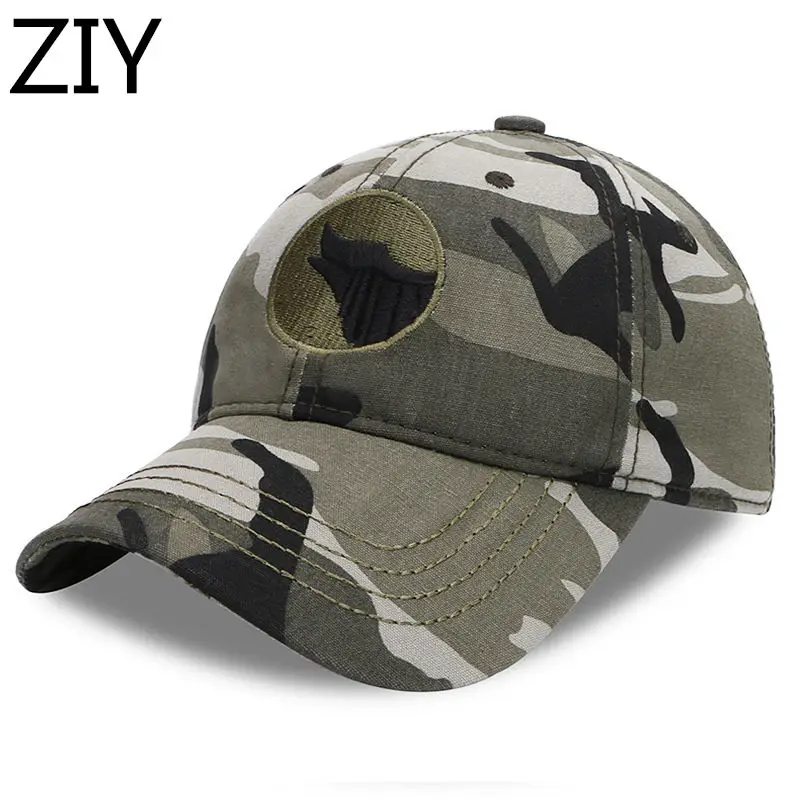Камуфляж бейсболка Мужская snapback армии тактические папа шляпа хлопковая bone Кепка