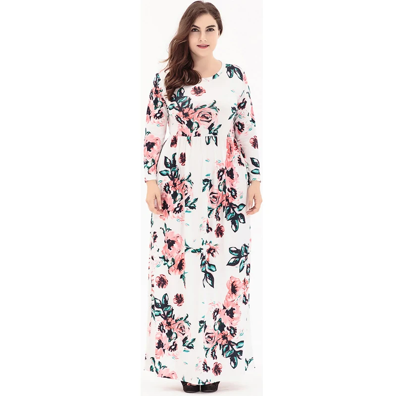 Женское длинное платье desigual с длинным рукавом и цветочным принтом большие
