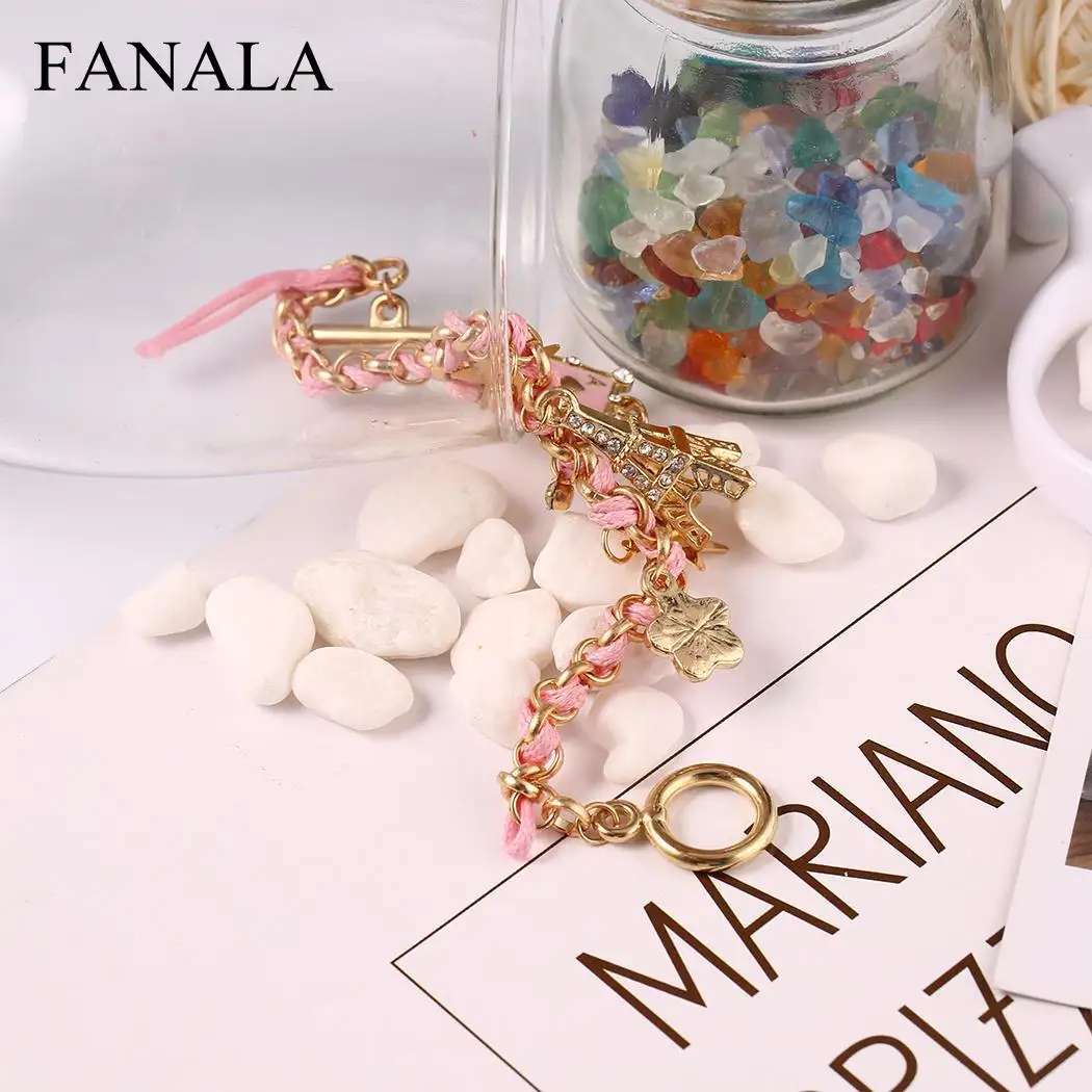 Повседневное Для женщин Эйфелева башня пентакль кристалл кулон Hasp