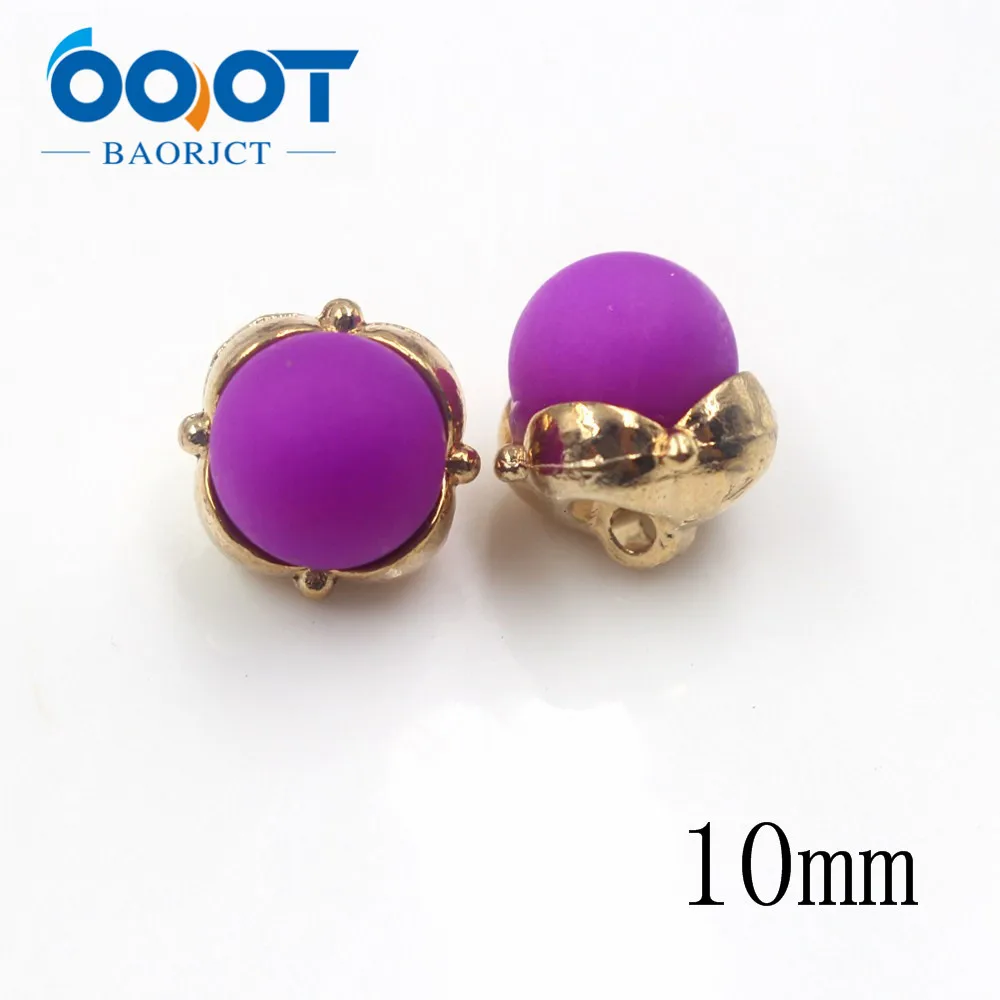 OOOT BAORJCT 178121 10pcs/Lot 10mm color flower buttons clothing accessories 5 colors DIY handmade material | Дом и сад