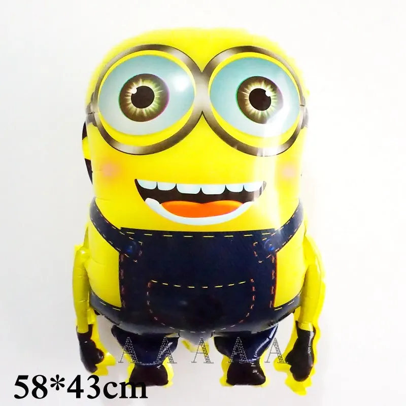 2pcs minion 03 2 шт. воздушные шары из фольги 58*43 см милые воздушные шары "Миньоны" детские игрушки для мальчика воздушный шар для вечеринки на день рождения игрушки Миньоны - Цвет: 2pcs minion 03