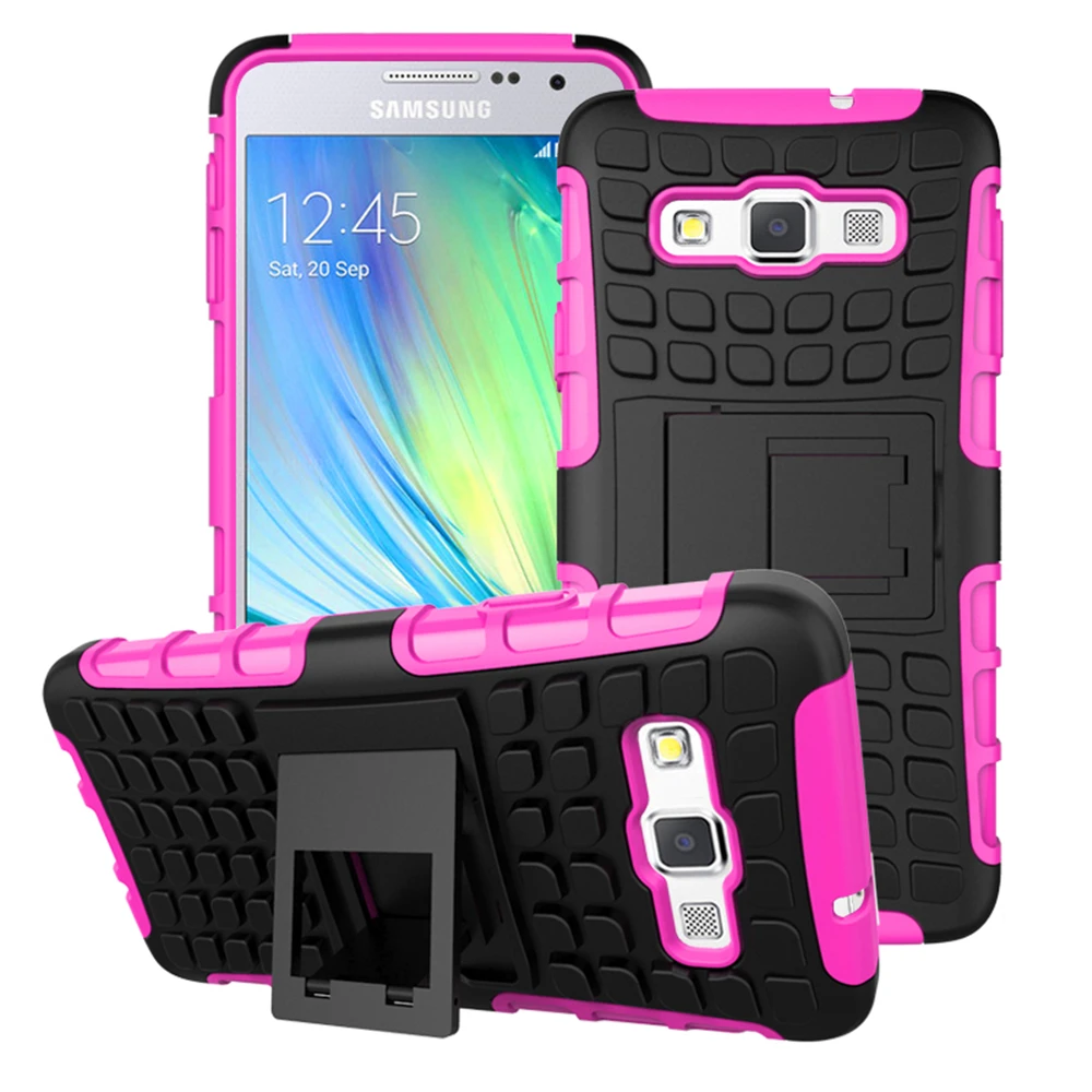 Противоударный резиновый Гибридный чехол из поликарбоната и ТПУ для samsung A3 2015 2016