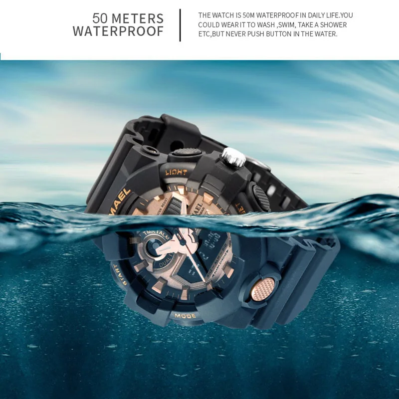 Часы мужские модные спортивные кварцевые цифровые 2020|Мужские часы| |