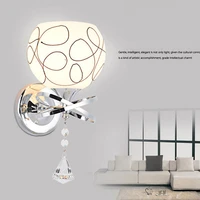 crystal wall lamp modern sconce wall lights e27 bedside lamp wall mounted bedside reading lamps loft home lighting lamp
