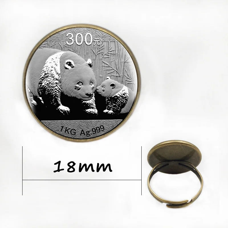 Модные кулоны в виде панды длинная Серебряная цепочка с кабошоном массивное