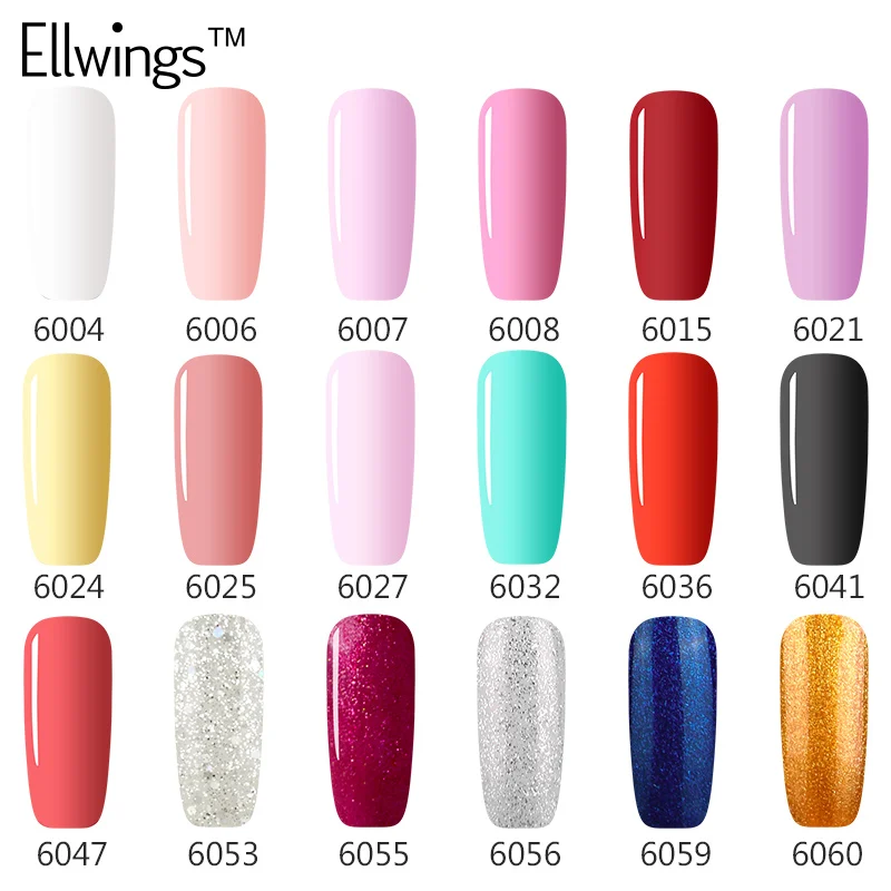 Ellwings 1 шт. Один Шаг Гель лак для ногтей УФ лампа геля дизайна без основы верхнее