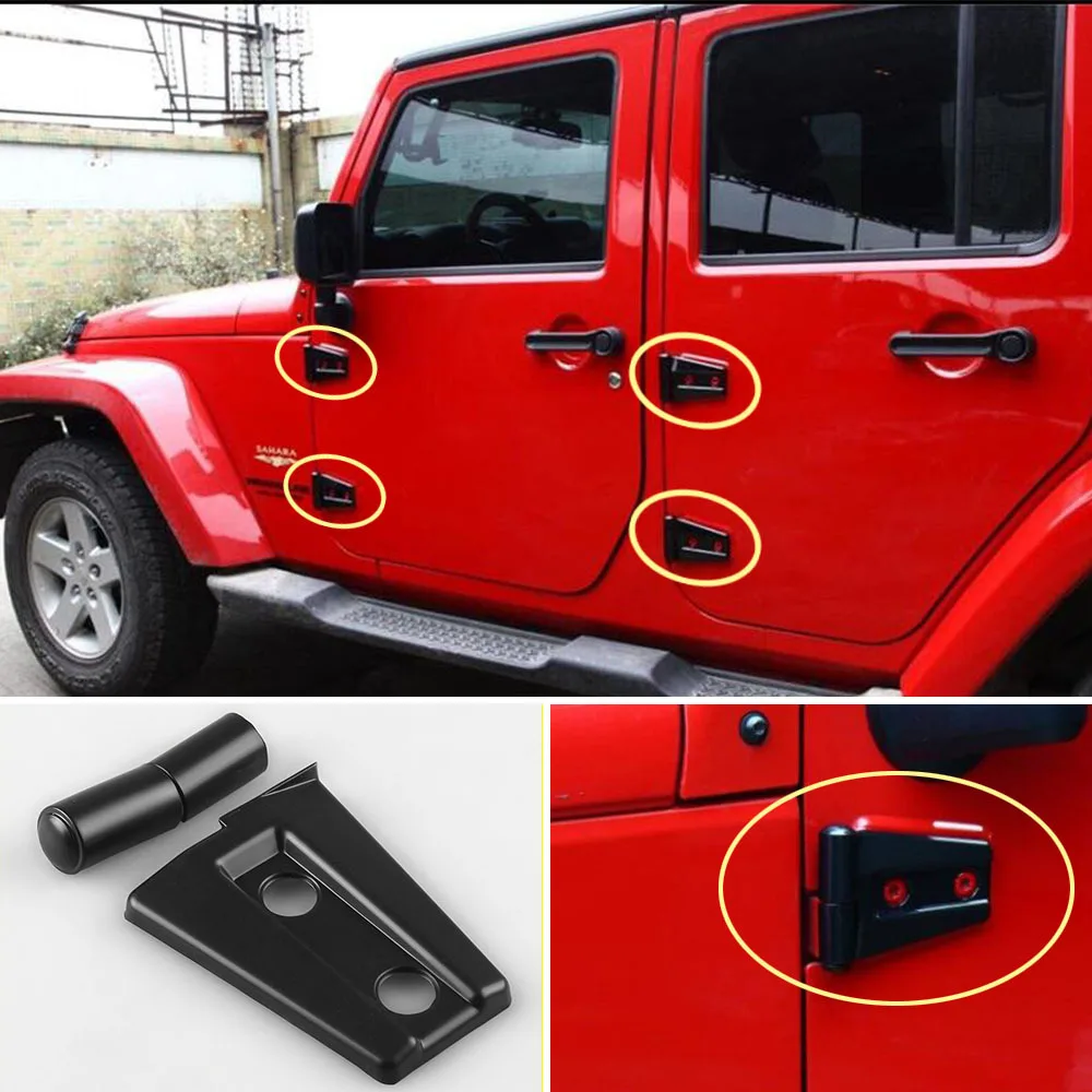 4 шт./компл. хромированные наклейки для автомобиля Jeep Wrangler стильное украшение