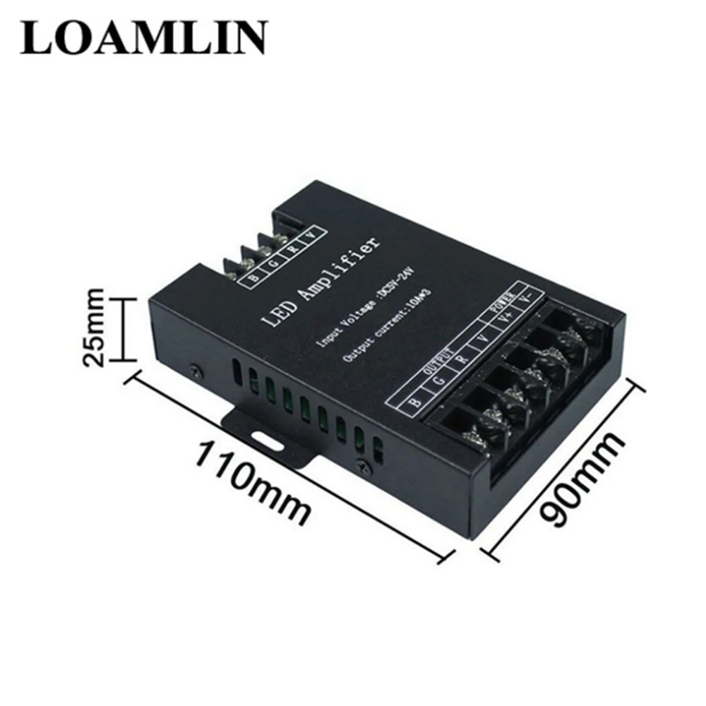 LED RGB Усилитель контроллер DC5V-24V 30A 360 Вт Репитер сигнала для 3528 5630 5050 светодиодная