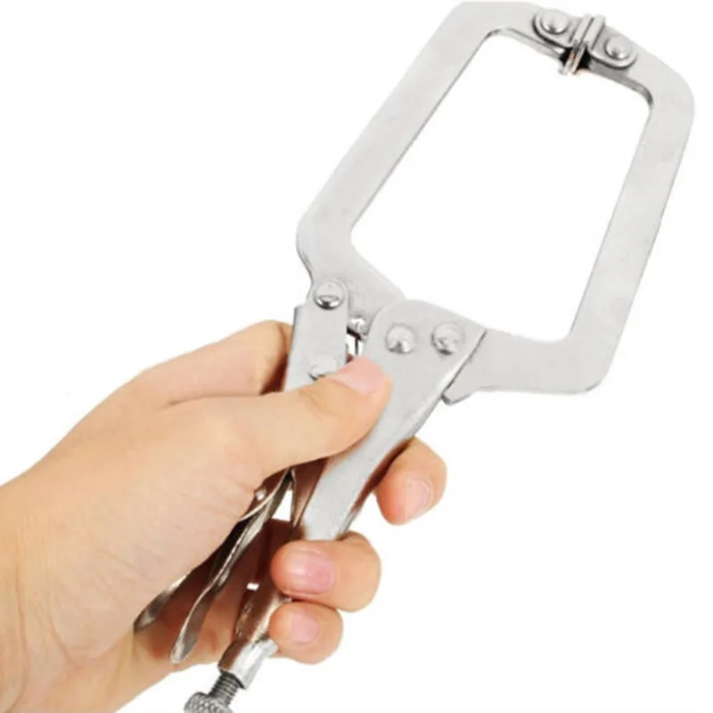

Heavy Duty Steel C-Clamps Welding Locking Plier Vice Grip Multi Pincer Silver