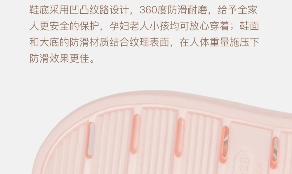 Оригинальные Нескользящие тапочки Xiaomi One cloud для ванной комнаты; Герметичный светильник; износостойкие водонепроницаемые Тапочки