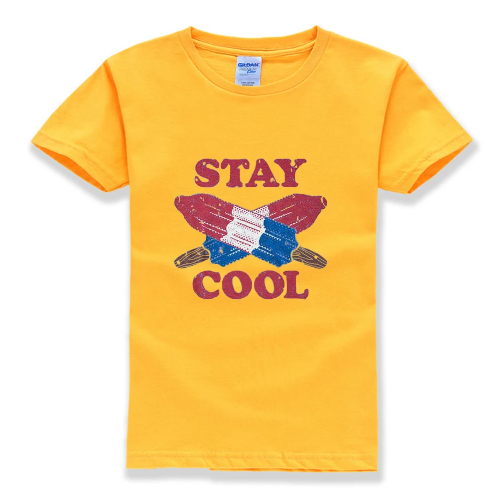 Рубашка с надписью Stay Cool 4 июля Детская рубашка в американском стиле футболка