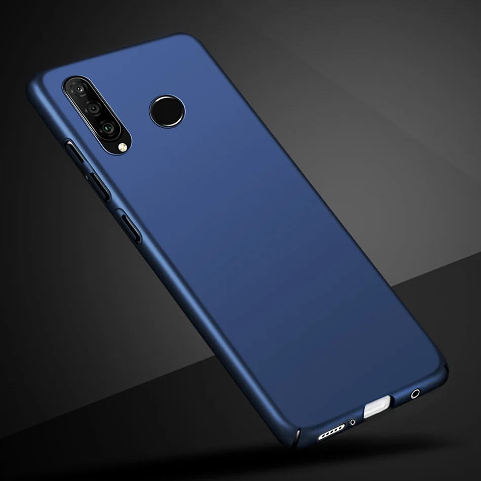 Blue Чехол для Huawei P30 Lite, матовый тонкий жесткий чехол из поликарбоната для Huawei P30 Pro, чехол для телефона Huawei P30lite P30pro P 30 P30 Fundas - Цвет: Blue