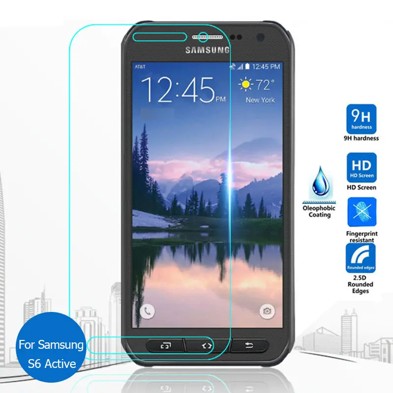 2 шт. закаленное защитное стекло 9h для Samsung Galaxy S6 Active S6Active S 6 G890 G890A|screen protector 3m|screen