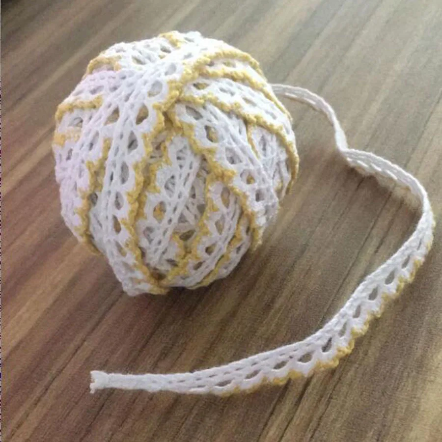 10 м/лот тканая хлопчатобумажная кружевная отделка Сделай Сам шитье занавеска