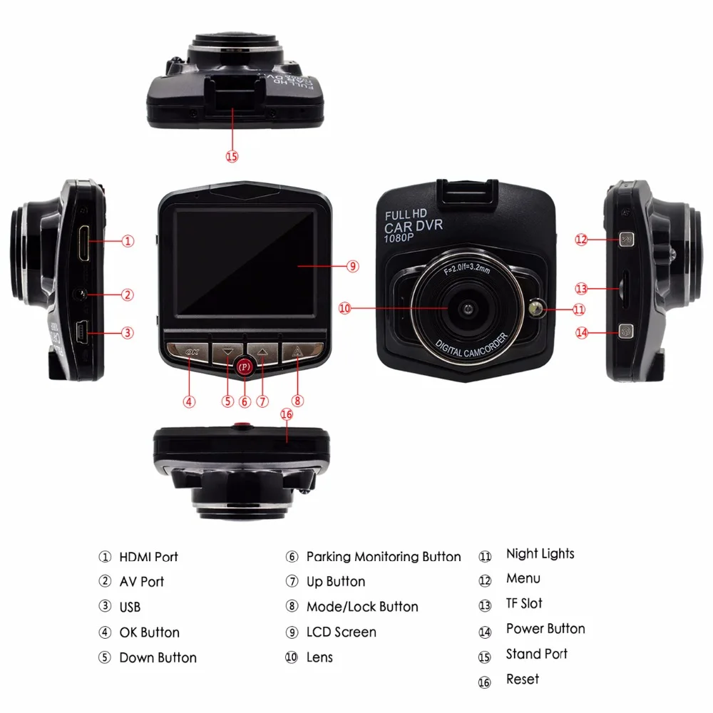 SMALL-EYE Car Dvr Recorder with HD Wide Angle Loop Recording the Dash camera Night Vision Flash Memory Card and G-Sensor | Автомобили и