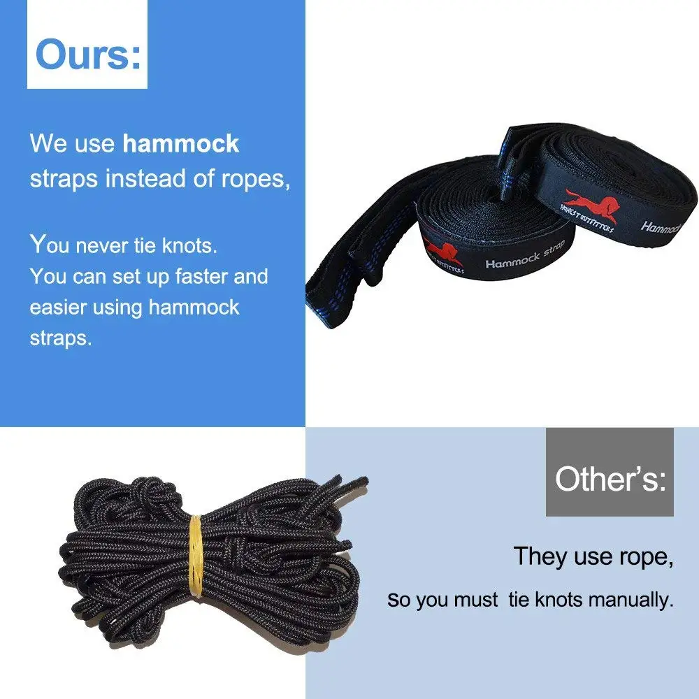 Кемпинг гамак с гамаком дерево ремни Портативный парашют Двойной нейлоновый для
