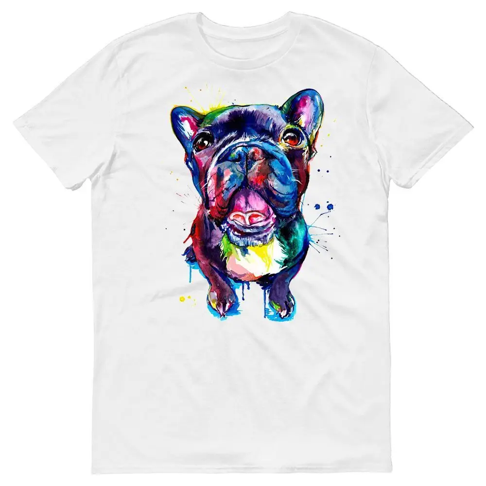 Boston Terrier Pitbull Dog Мужская футболка с акварельным рисунком 100% хлопок новые брендовые