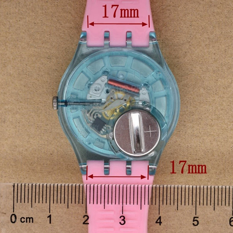 Аксессуары для часов силиконовый ремешок 21 мм Пряжка с язычком Swatch SUUB101 SUUW101 SUUO100