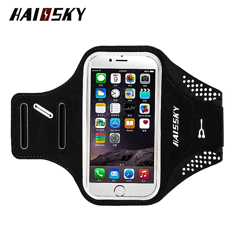 Спортивный чехол Haissky для iPhone X 8 7 Plus 6 6S с сенсорным экраном бега в тренажерном