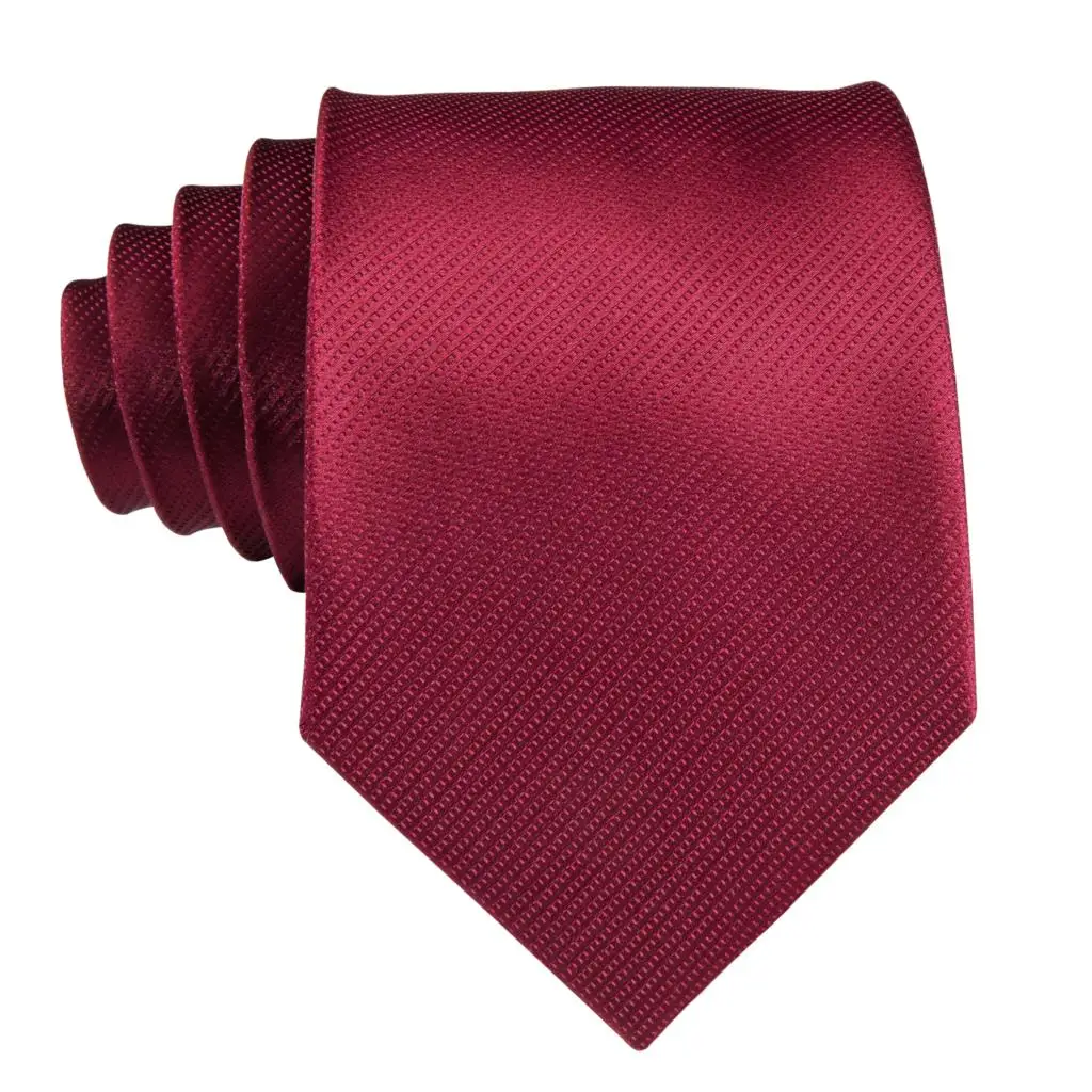 SN-3121 Hi-Tie 8.5cm 100% Silk Men Tie Light Red Striped Neckties for Classic Party Wedding Handkerchief Cufflinks Set | Аксессуары для