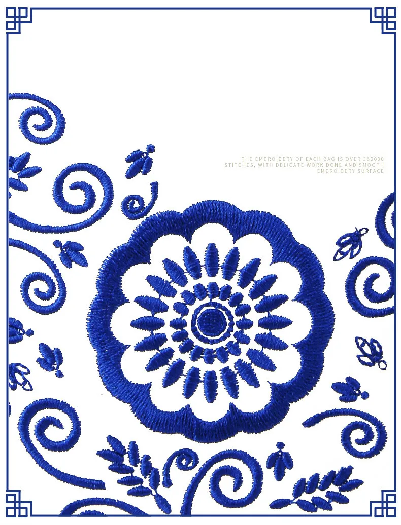 

PGM Golf Bag Blue and White Porcelain Embroidery Flexible Golf Airbag Women High-end Retractable Standard Bags D0739