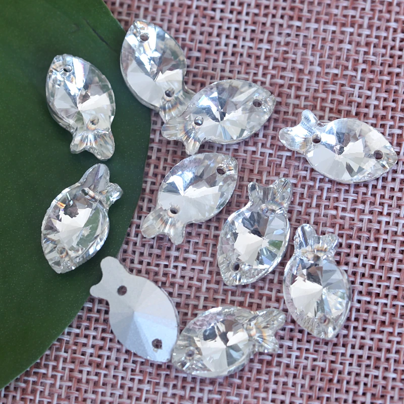 Стразы с заостренным основанием для пришивания страз из хрустального стекла
