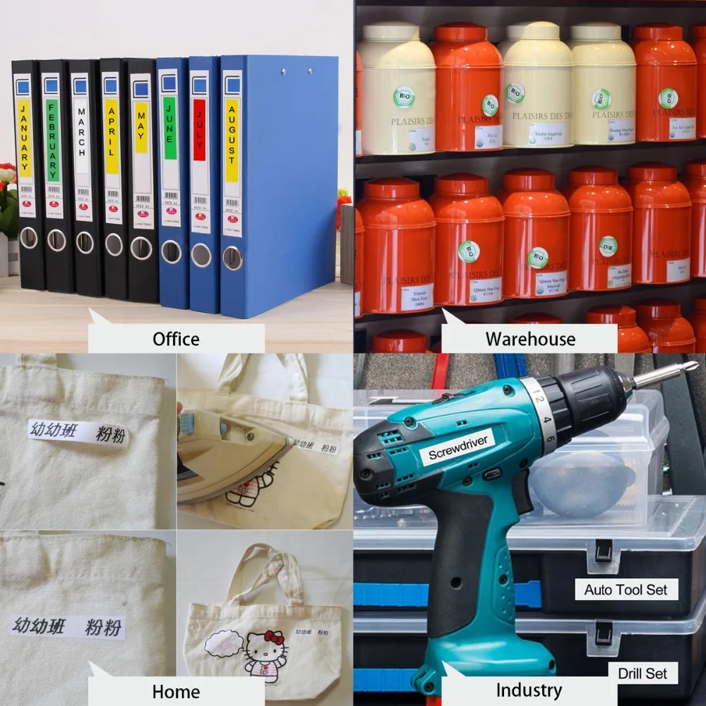 10 шт./лот Высококачественная термоусадочная трубчатая лента совместимая с TEPRA