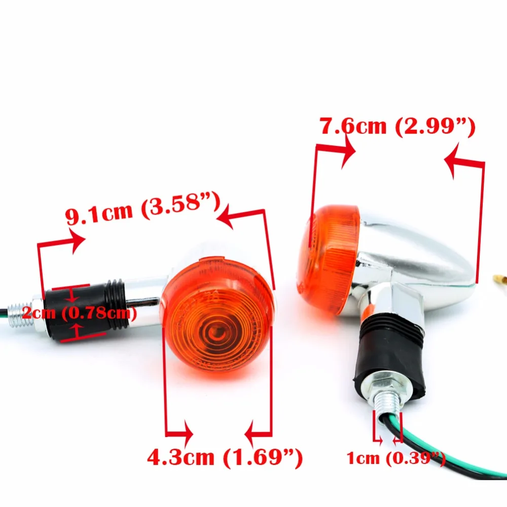 1 пара индикаторов поворота мотоцикла сигнальные Blinkers для Honda Suzuki Kawasaki Yamaha Harley Ducati