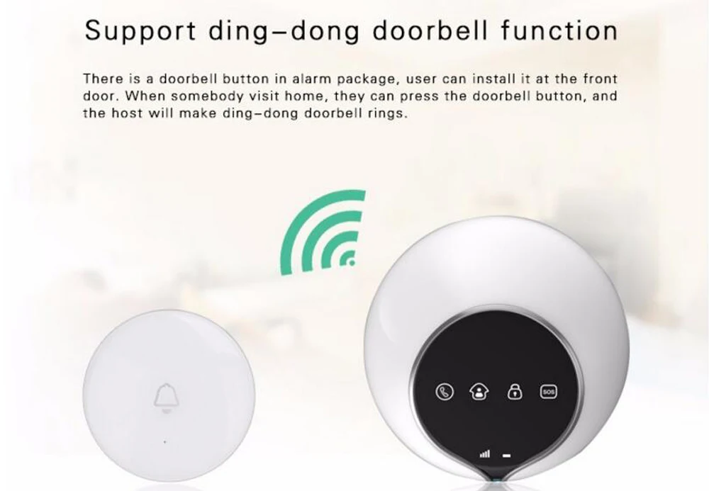 

(1 Set) 3G WCDMA Wireless Alarm system Home security intruder sensor anti burglar support APP Door bell function Full band