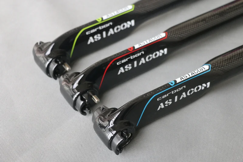 

ASIACOM Full Carbon Fiber Bicycle Seat Post MTB/Road Bike Seatpost Offset 5/25 degree Broken Wind Seat Tube 3 color optional