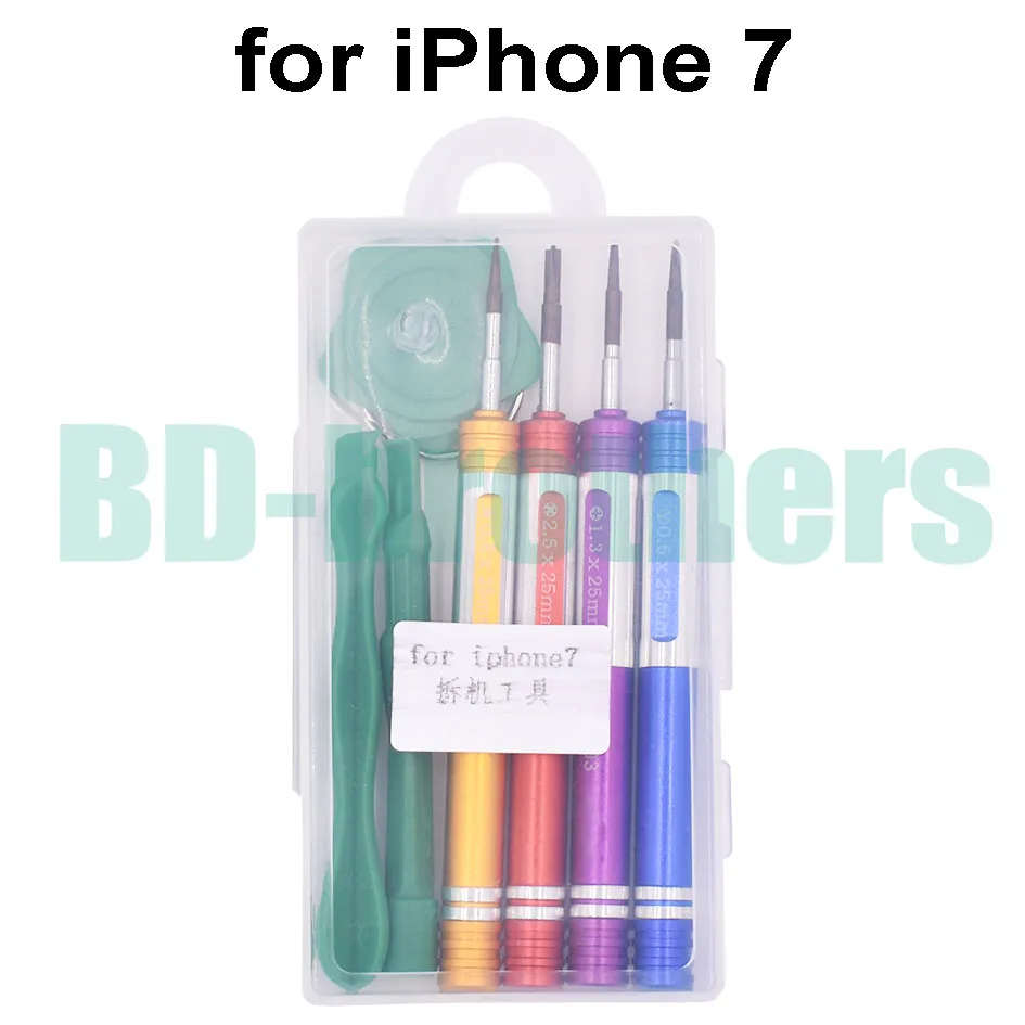 Высокое качество 8 в 1 с розничной упаковкой 0,8 Pentalobe 0.6Y Набор отверток для i7 iPhone7 Plus специальный набор отверток 50 набор